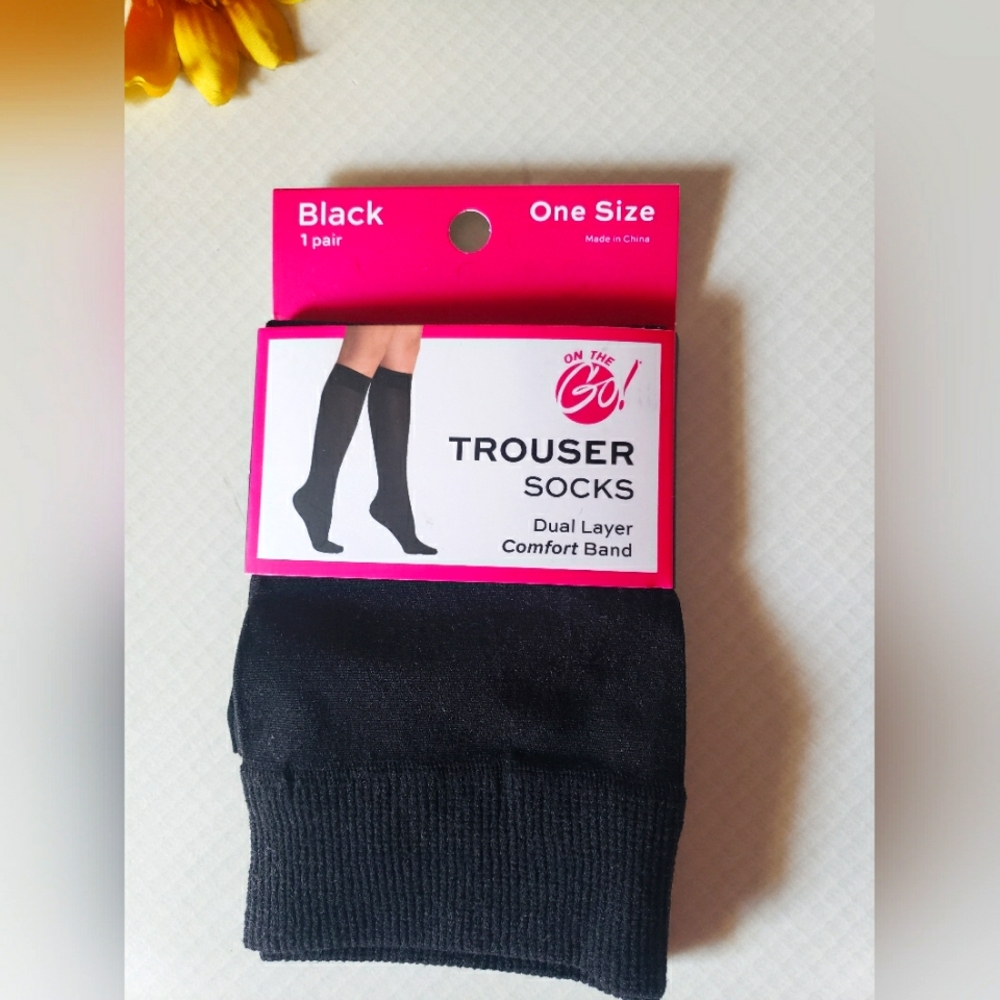 Just In: Brand New On the Go Black Trouser Sock